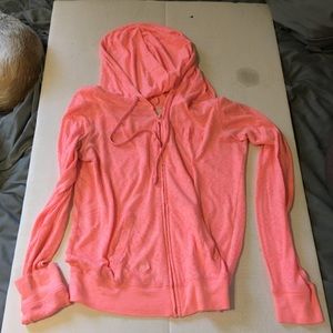 Victoria’s Secret pink, women’s light jacket, pink jersey, like material